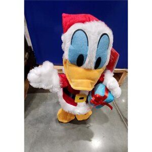 Animated Disney Donald Duck Santa Claus Christmas Plush Singing Dancing Holiday